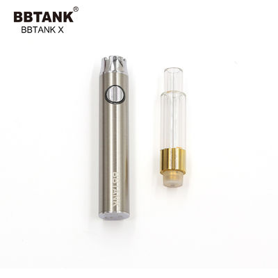 1,0 ml ceramiczny wkład olejowy 510 gwintowany długopis olejowy CBD ze szklanym zbiornikiem