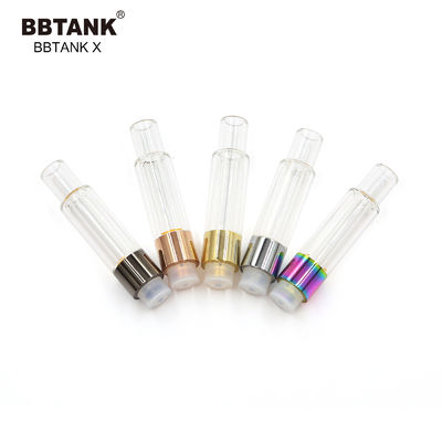 1,0 ml ceramiczny wkład olejowy 510 gwintowany długopis olejowy CBD ze szklanym zbiornikiem