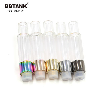 1,0 ml ceramiczny wkład olejowy 510 gwintowany długopis olejowy CBD ze szklanym zbiornikiem