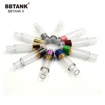 1,0 ml ceramiczny wkład olejowy 510 gwintowany długopis olejowy CBD ze szklanym zbiornikiem