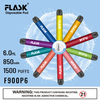 F900 P6 Smooth Airflow jednorazowy długopis Vape Pen 1500 zaciągnięć cewką siatkową