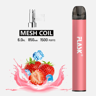 F900 P6 Smooth Airflow jednorazowy długopis Vape Pen 1500 zaciągnięć cewką siatkową