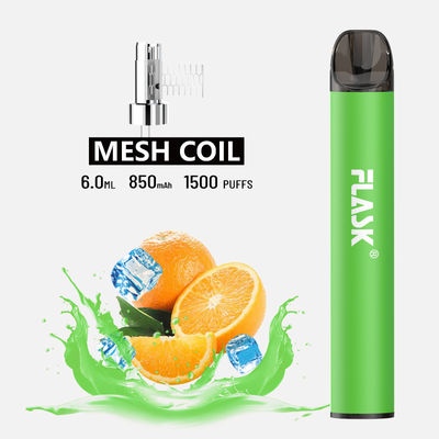 F900 P6 Smooth Airflow jednorazowy długopis Vape Pen 1500 zaciągnięć cewką siatkową