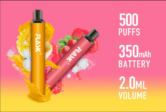 Jednorazowy elektroniczny papieros w płynie o pojemności 2 ml 350 mAh wielokrotnego napełniania Pod Vape