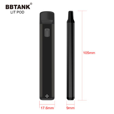 Jednorazowe urządzenie Vape 1 gram THC, jednorazowy vape kij do wielokrotnego ładowania CBD