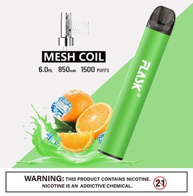 304 Stal nierdzewna Ecig 1500puffs Smok Salt Nic Urządzenia z siatkową cewką