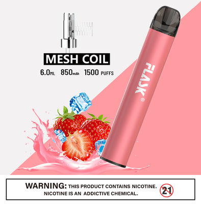 304 Stal nierdzewna Ecig 1500puffs Smok Salt Nic Urządzenia z siatkową cewką