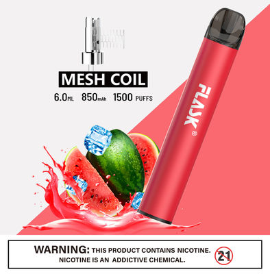 304 Stal nierdzewna Ecig 1500puffs Smok Salt Nic Urządzenia z siatkową cewką