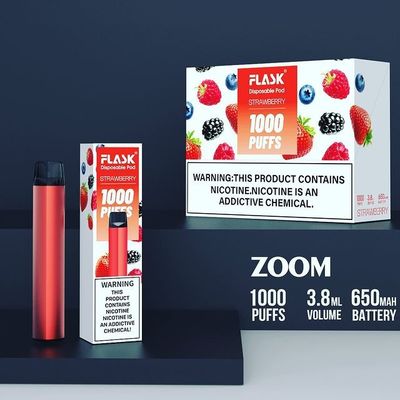 ZOOM Utylizacja Urządzenia Vapepen stabilność wysokiej jakości 1000 zaciągnięć 650 mah 304 Stal bez stali