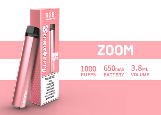 ZOOM Utylizacja Urządzenia Vapepen stabilność wysokiej jakości 1000 zaciągnięć 650 mah 304 Stal bez stali