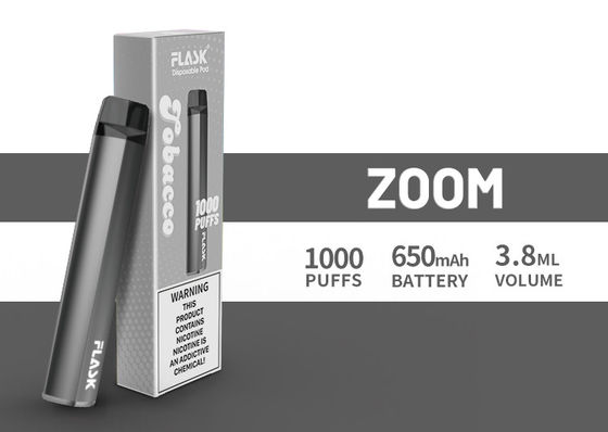 ZOOM Disposol Vapepen zapewnienie jakości obfita podaż 650 mah 3,8 ml soku 1000 zaciągnięć