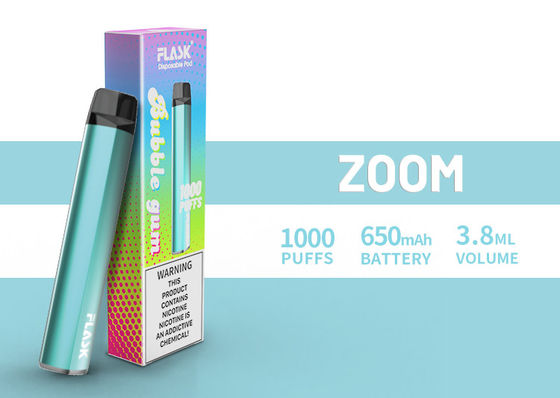 ZOOM JednorazoweVapepen vapenation 1000 zaciągnięć 650Mah Bawełna Organiczna