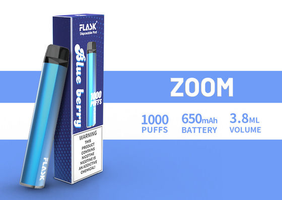 ZOOM JednorazoweVapepen vapenation 1000 zaciągnięć 650Mah Bawełna Organiczna