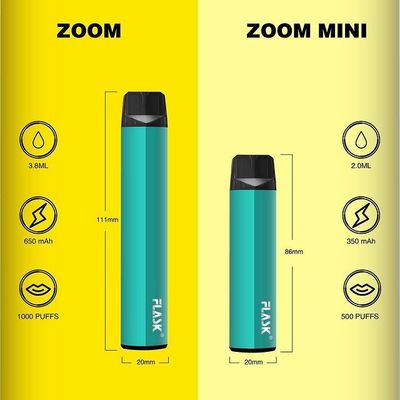 ZOOM JednorazoweVapepen vapenation 1000 zaciągnięć 650Mah Bawełna Organiczna