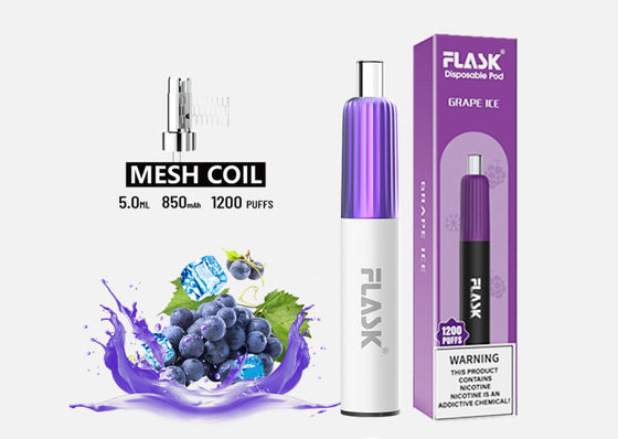 3.7V 2 Flavor Jednorazowe Vape 850mAh E Cig Starter Kits 2% Sól nikotynowa