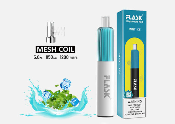3.7V 2 Flavor Jednorazowe Vape 850mAh E Cig Starter Kits 2% Sól nikotynowa