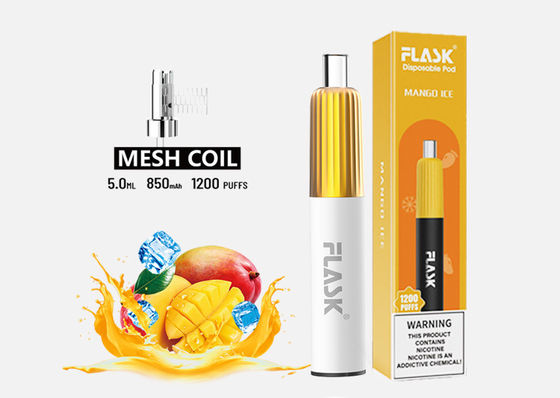 3.7V 2 Flavor Jednorazowe Vape 850mAh E Cig Starter Kits 2% Sól nikotynowa