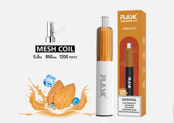 5.0ml 1200 Puffs Elektroniczne papierosy z parownikiem Jednorazowe