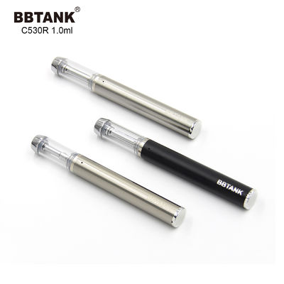 Srebrne jednorazowe urządzenie Vape o pojemności 1,0 ml CBD, 1,5ohm CBD Oil Vape Pen