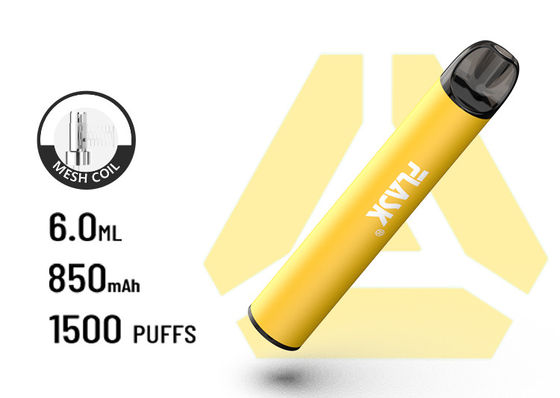 F900 P6 Great AirFlow Jednorazowy VapePen 1500 zaciągnięć spiralna bateria z siatki 850 Mah