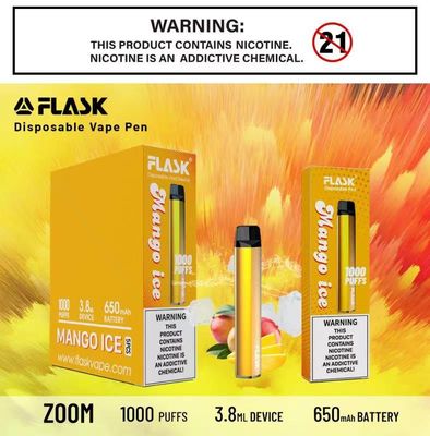 ZOOM Disposal Stabilność urządzeń Vapepen i najlepsza jakość 1000 zaciągnięć 650 mah 3,8 ml płynu