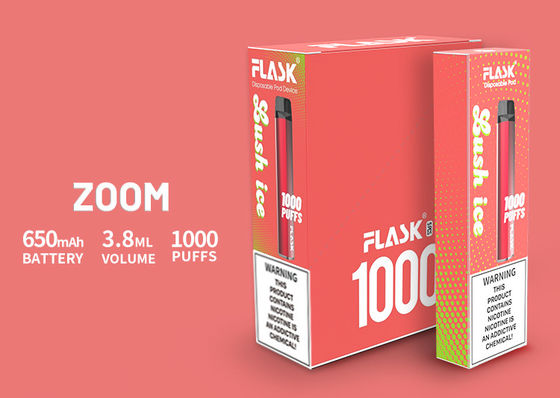Elektroniczny papieros 3,8 ml, zestawy startowe Vape o pojemności 1000 zaciągnięć