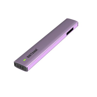 Fioletowe jednorazowe urządzenie Vape 3,5 V THC, ceramiczne urządzenie Vape 16 mm