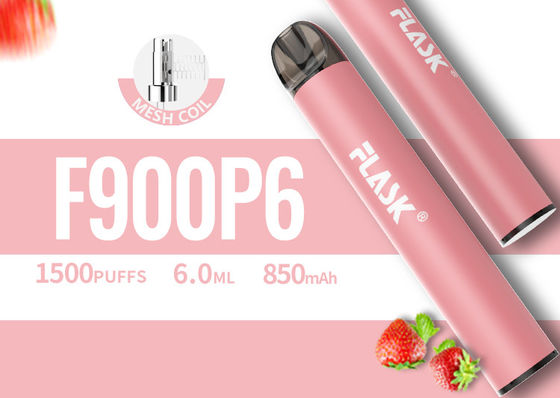 6,0 ml Jednorazowe urządzenie Vape Pod, 1500 zaciągnięć Jednorazowy długopis Vape