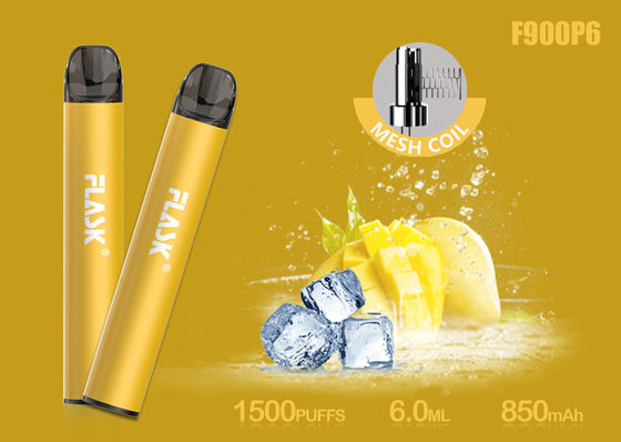 Nicosalt 5% 1500 zaciągnięć 6,0 ml szklany wkład olejowy z siatkową cewką
