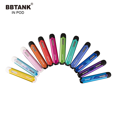 BBTANK IN POD THC Destylat oleju Jednorazowe urządzenie Vape 2ml Ceramiczne cewki Vape Pod z 100% procesami kontroli jakości