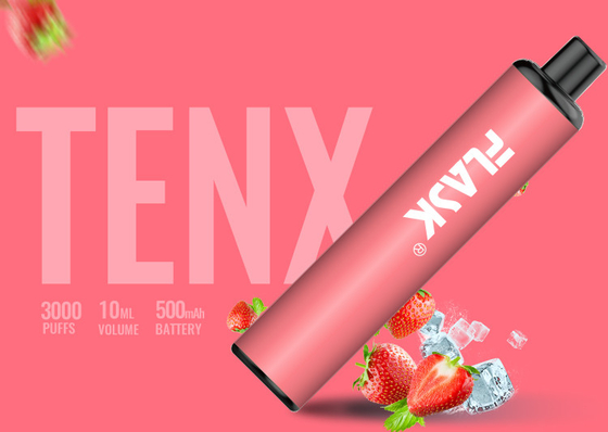 Mesh Coil 3000 Puffs 10 ml Flavorized Vaporizer Pen Bateria 3,7 V 1400 mAh