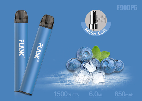 OEM ODM 1500 Puff 850 mAh Jednorazowe urządzenie Vape Pod 6,0 ​​ml E Liquid