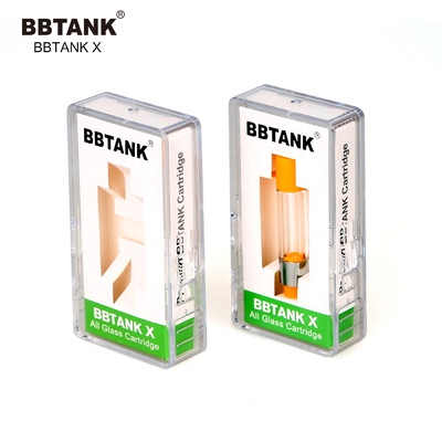 Fabryka BBTANK hurtownia oryginalny pełny szklany wkład 0,5 ml 1,0 2,0 gram, gwint 510, pasuje do oleju o szerokim zakresie lepkości