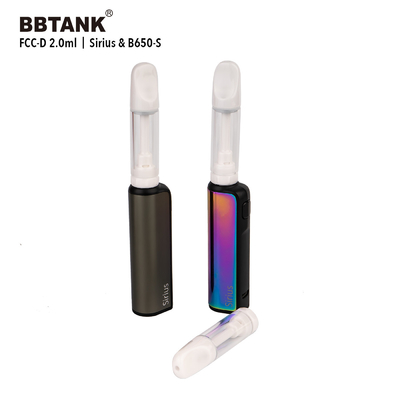 W pełni ceramiczny wkład oleju CBD 2 ml bez metali ciężkich 510 Możliwość dostosowania gwintu