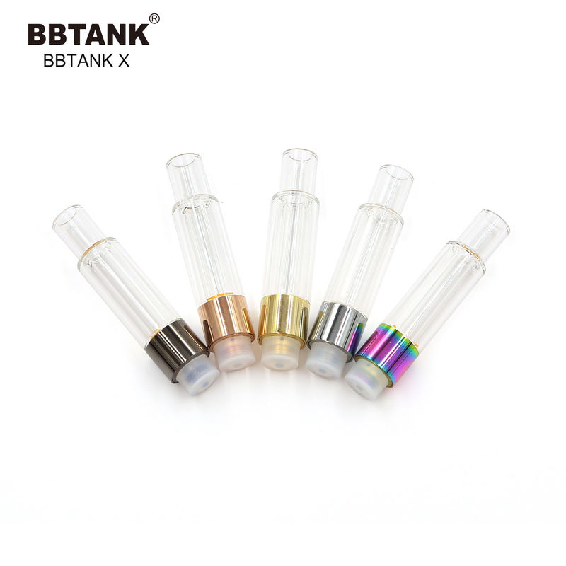 1,0 ml ceramiczny wkład olejowy 510 gwintowany długopis olejowy CBD ze szklanym zbiornikiem
