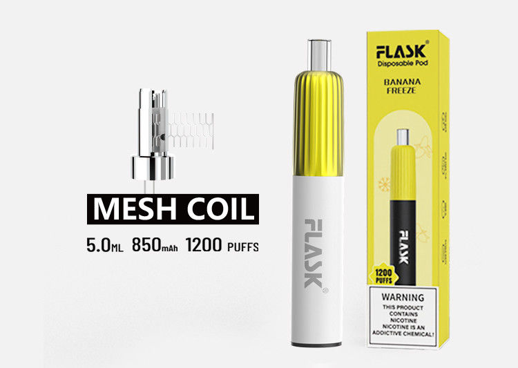 850mAh 2% Waporyzator o smaku soli nikotynowej Pen Mesh Coil Vape Wstępnie wypełnione strąki