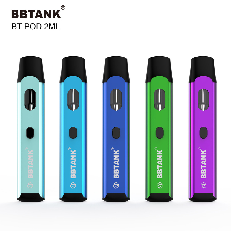 BBtank Jednorazowy Vape Pod 2,0 ml z przyciskiem do gęstego oleju z konopi Delta 8 HHC