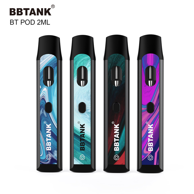 2 ml jednorazowy, jednorazowy wkład vape pod podgrzewacz ceramiczny wkład cewki dla delta 8 thc